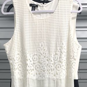ALFANI EYELET LACE DRESS